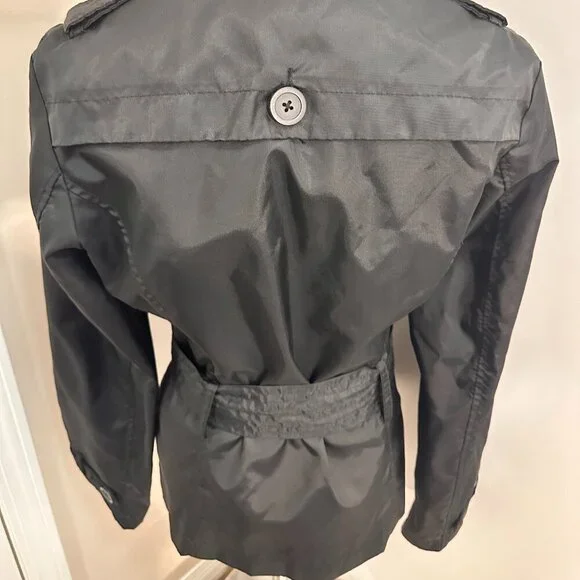 Suzy Shier Black Lightweight Double-breasted Pea Coat( US XS) - Picture 7 of 7